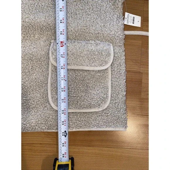 Haven Well Within Beige Sherpa‎ Belted Cozy Jacket Size Small New with Tags Vests